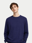 Kaszmir Męski Sweter Basic Z Golfem Szarobrązowy - Gobi Cashmere #color_granatowy