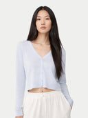 Lekki i wygodny kaszmirowo-jedwabny kardigan | GOBI Cashmere #color_płynący lód