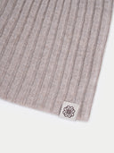 Unisex Cashmere Rib Knit Hat Oxford Tan - Gobi Cashmere #color_oxford opalenizna