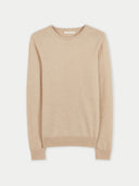 Damski sweter Pure Cashmere Essential Crew Neck | Gobi Cashmere #color_beżowy