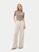 Mongolska koszula z kaszmiru i jedwabiu | GOBI Cashmere #color_szarobrązowy