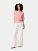 Stylowy kaszmirowy sweter z rękawem Dolman | GOBI Casmere #color_różowy lukier