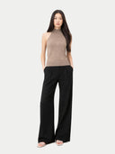 Kaszmirowy top golf damski w kolorze Organic | GOBi Cashmere #color_szarobrązowy