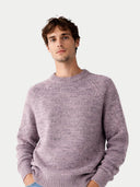 Sweter ze 100% kaszmiru Mouline unisex | GOBI Cashmere #color_woda różana