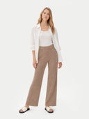 Women's Cashmere Pants Taupe - Gobi Cashmere #color_szarobrązowy