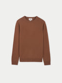 Sweter kaszmirowy Essentials z okrągłym dekoltem WiewióRkowy - Gobi Cashmere #color_wiewiórkowy