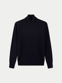 Mongolski sweter z kaszmiru z golfem | GOBI Cashmere #color_granatowa marynarka