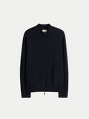 Kardigan zapinany na zamek ze 100% kaszmiru | GOBI Cashmere #color_czarny