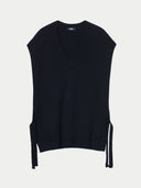 Piękna kaszmirowa kamizelka ciążowa | GOBI Cashmere #color_czarny