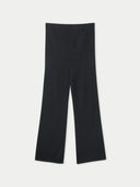 Kaszmirowe spodnie ciążowe z szerokimi nogawkami | GOBI #color_czarny