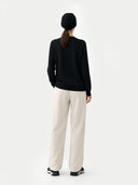 Zestaw kaszmirowy sweter i czapka kaszmirowa - Gobi Cashmere #color_czarny