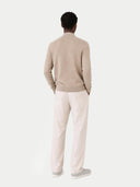 Kaszmir Męski Kardigan Z Suwakiem Na Całej Długości Szarobrązowy - Gobi Cashmere #color_szarobrązowy