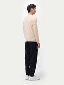Męski sweter z czystego kaszmiru Essential Crew Neck | Gobi Cashmere #color_beżowy