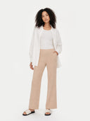 Women's Cashmere Pants Taupe - Gobi Cashmere #color_beżowy