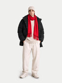 Kaszmir Męski Szal Z Frędzlami - Gobi Cashmere #color_wysokie ryzyko