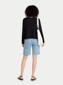 Bawełniano-kaszmirowy sweter dekolt w łódkę|GOBI Cashmere #color_czarny