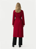 Damski Dwurzędowy Płaszcz z Kaszmiru | GOBI Cashmere #color_bordeaux