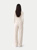 Kaszmirowo-jedwabny kardigan na guziki | GOBI Cashmere #color_szeptana biel