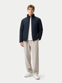 Męska lekka kurtka zimowa CashmereTECH I GOBI Cashmere #color_granatowa marynarka