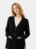 Kaszmirowy kardigan o luźnym kroju - GOBI jesień-zima 2023 #color_czarny