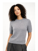 Kobiety Sweter z kaszmiru z krótkim rękawem | GOBI Cashmere #color_wysoki wzrost