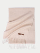 Kaszmirowy szalik tkany BeżOwy - Gobi Cashmere #color_beżowy